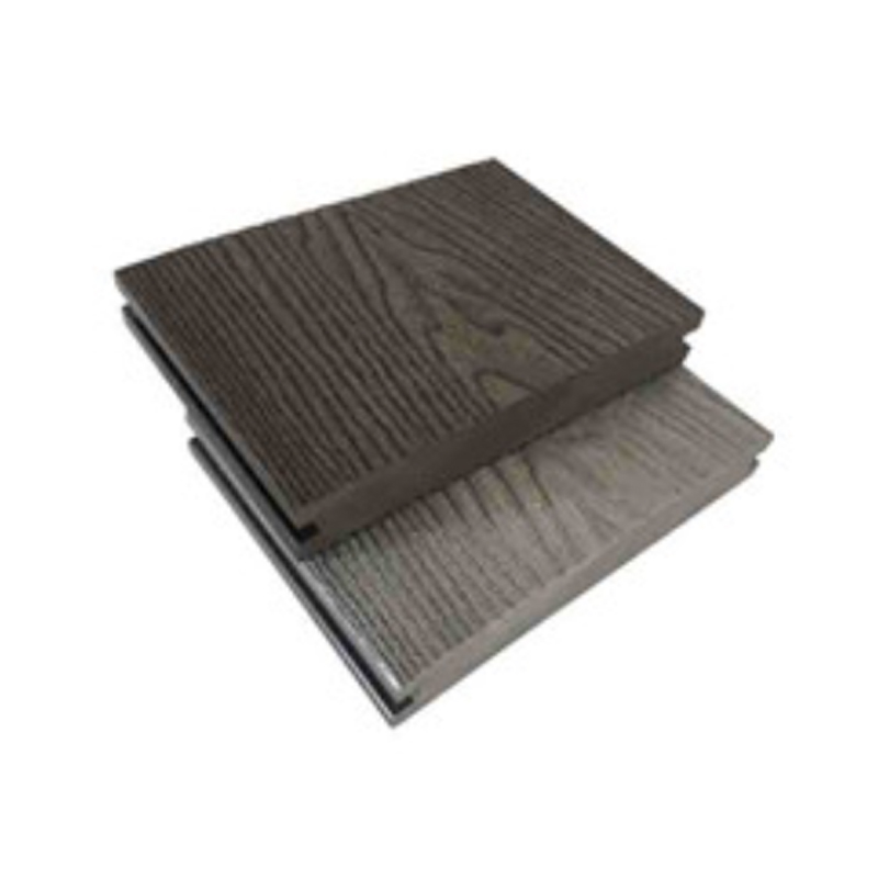 SRL-OE 140*20mm massivt trækorn WPC præget terrassebord