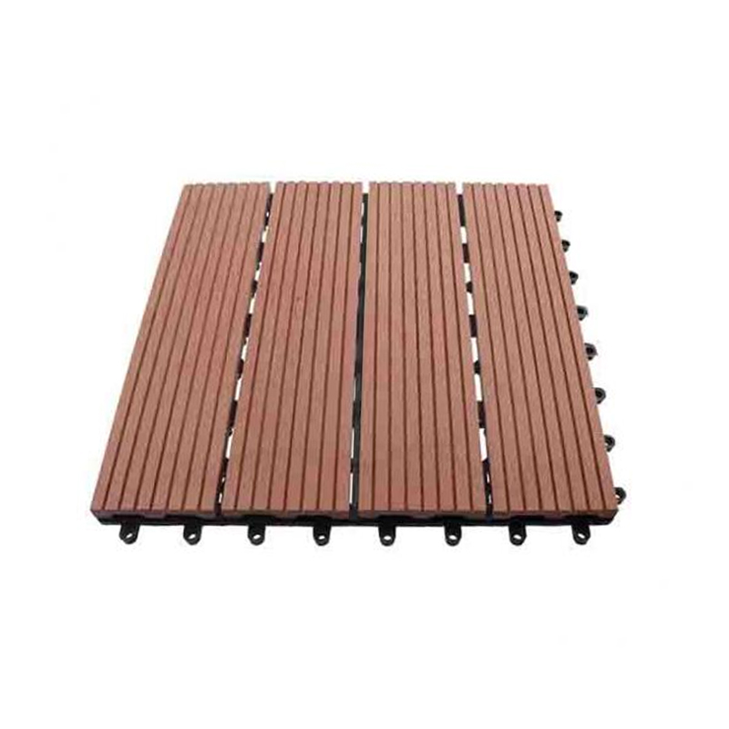 SRL-FLIS 300*300 mm Skridsikre sammenlåsende WPC terrassegulvfliser